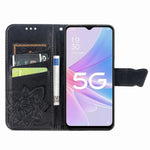For Oppo A78 4G Wallet Case Imprinted Butterfly Leather Phone Cover Folding Stand