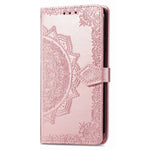For Oppo A38 4G / A18 4G Case Mandala Embossed Stand PU Leather Phone Walelt Cover
