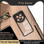 IMAK UX-9A Series for Xiaomi 14 Ultra Transparent Phone Case TPU+PC Protective Shell