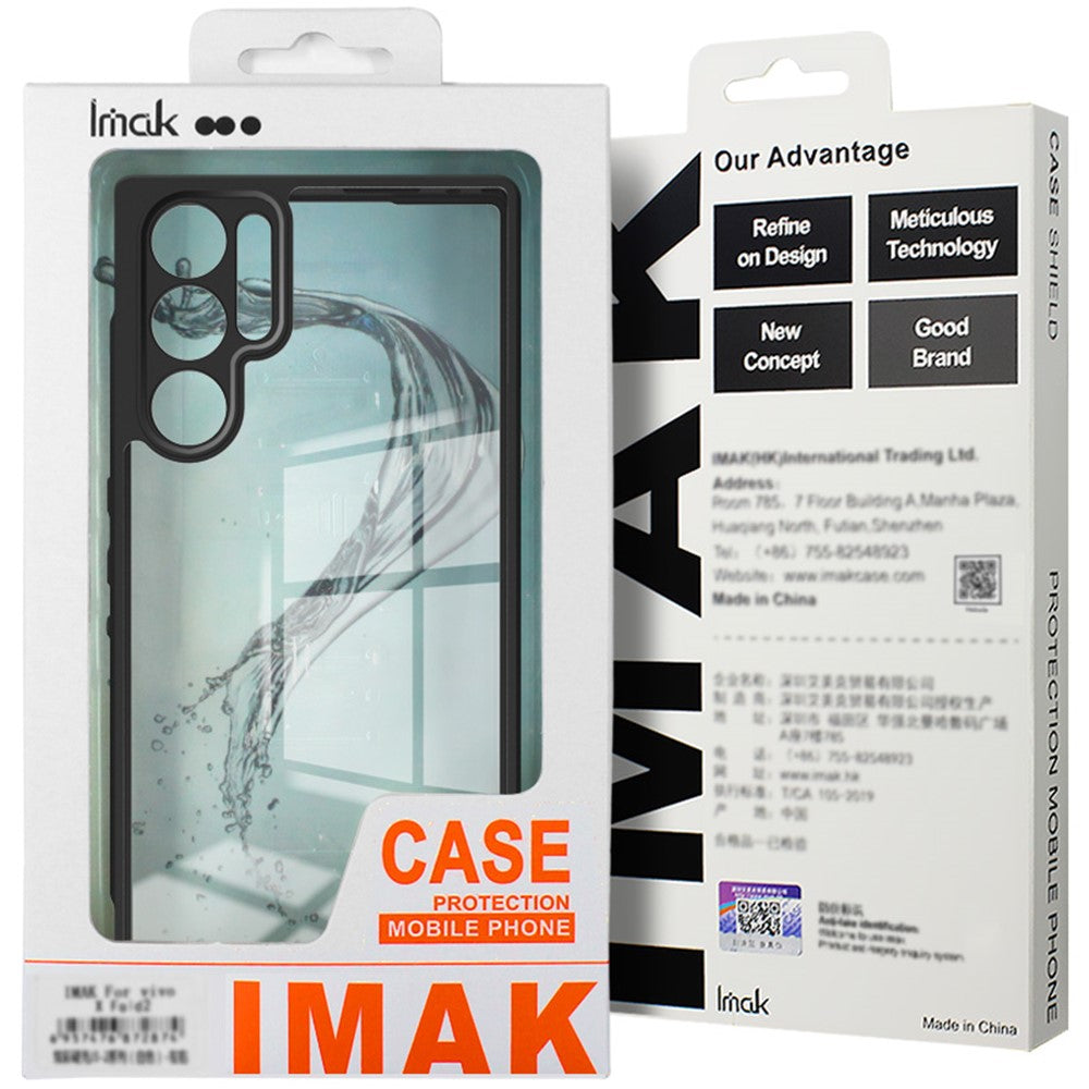 IMAK UX-9A Series for Xiaomi 14 Ultra Transparent Phone Case TPU+PC Protective Shell