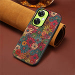 For OnePlus Nord CE 3 Lite 5G / Nord N30 5G Case Flower Pattern PU Leather Coating Phone Back Cover
