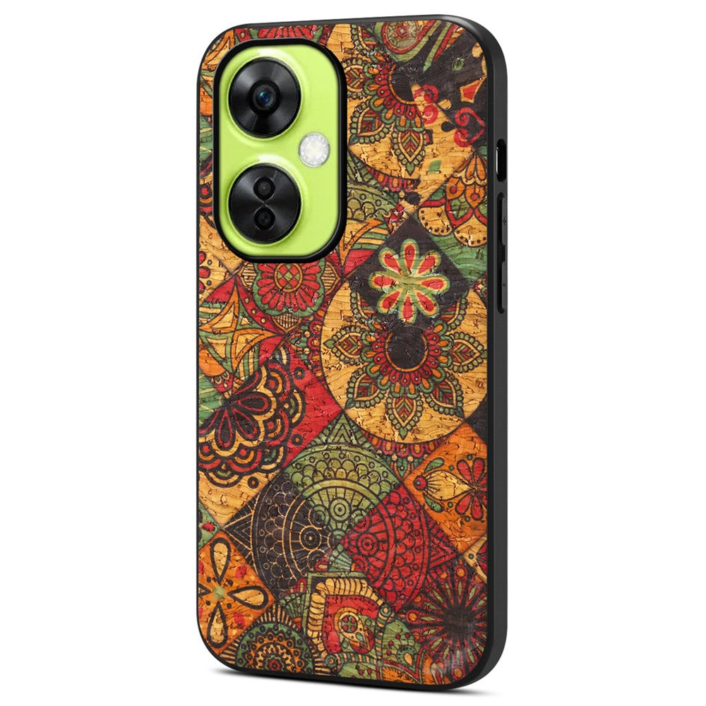For OnePlus Nord CE 3 Lite 5G / Nord N30 5G Case Flower Pattern PU Leather Coating Phone Back Cover