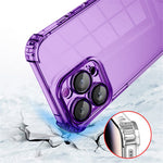 For iPhone 12 Pro Max Case TPU Reinforced Corners Protective Cover with PVC Lens Film