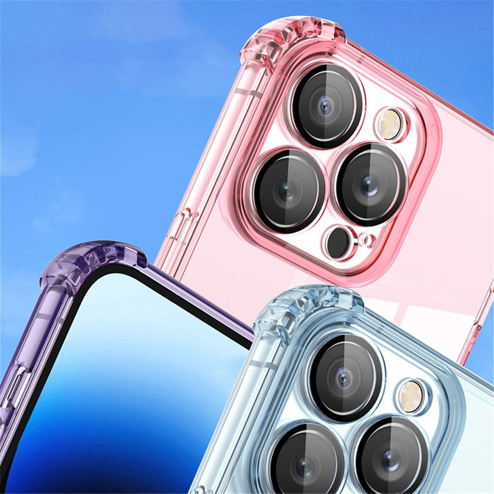 For iPhone 12 Pro Max Case TPU Reinforced Corners Protective Cover with PVC Lens Film