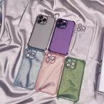 For iPhone 12 Pro Max Case TPU Reinforced Corners Protective Cover with PVC Lens Film