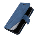 For iPhone 12 mini Case Wallet Leather Phone Cover Skin-touch Texture