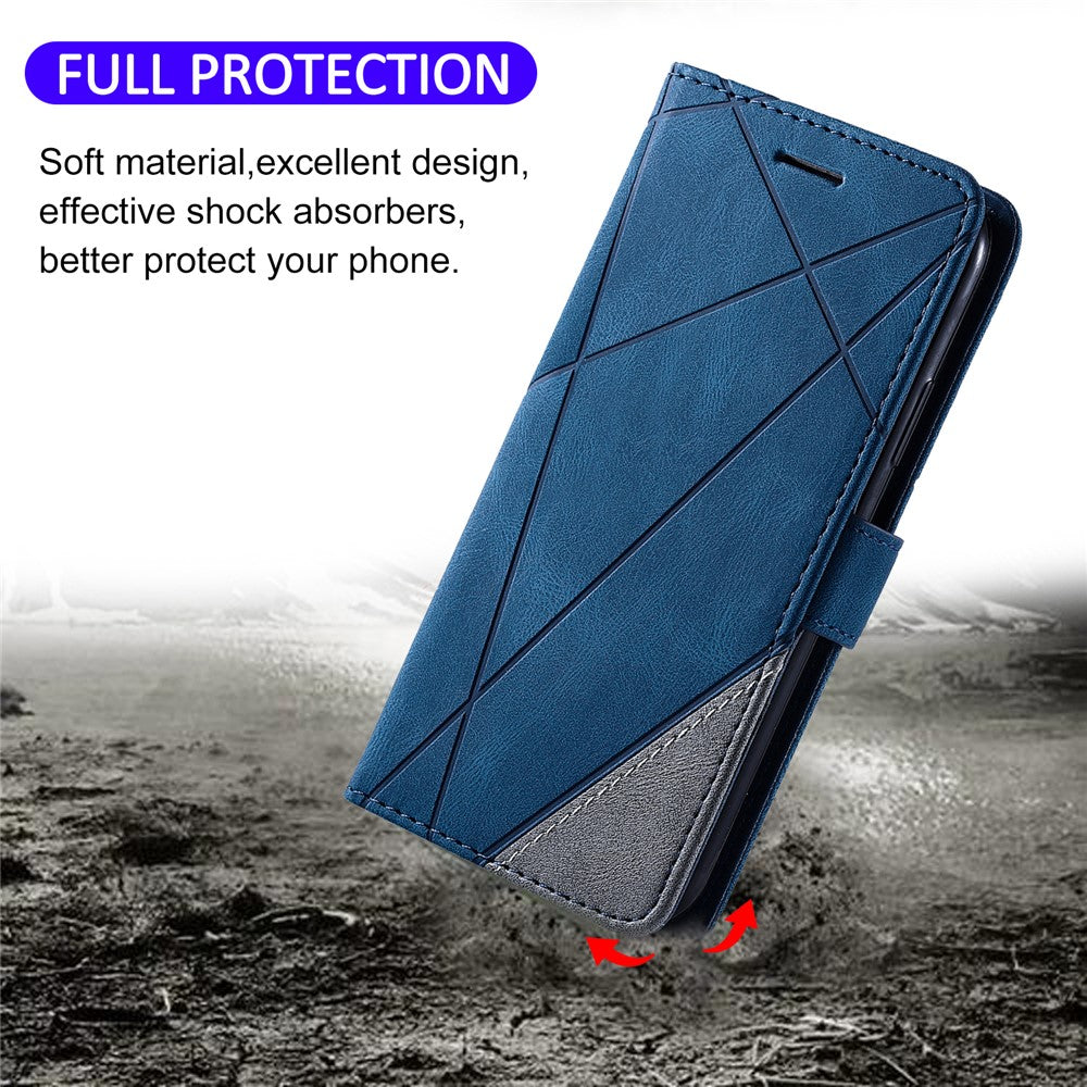 For iPhone 12 mini Case Wallet Leather Phone Cover Skin-touch Texture