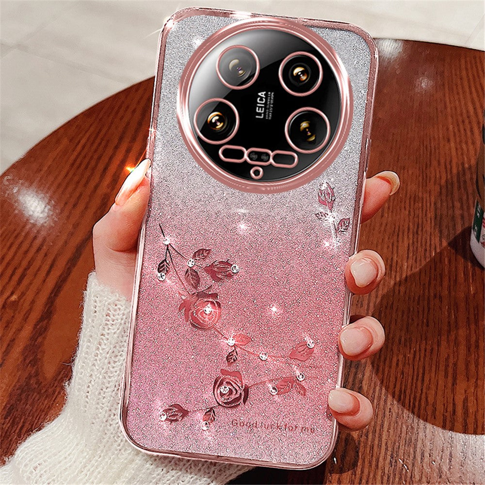 KADEM For Xiaomi 14 Ultra Case Bling Glitter TPU Protective Phone Cover