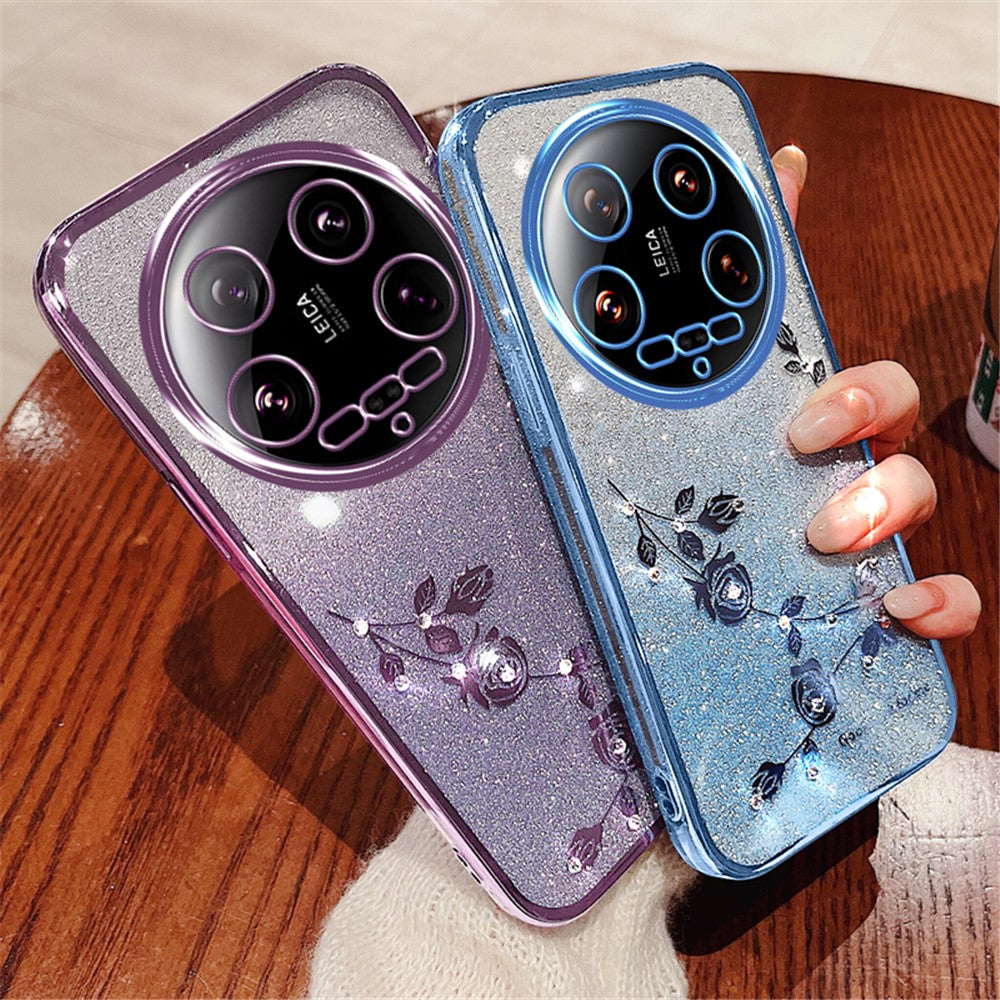 KADEM For Xiaomi 14 Ultra Case Bling Glitter TPU Protective Phone Cover