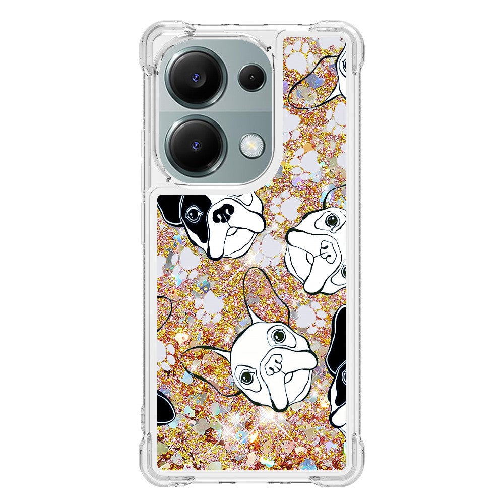 For Xiaomi Redmi Note 13 Pro 4G / Poco M6 Pro 4G TPU Case with Quicksand and Pattern Printed