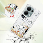 For Xiaomi Redmi Note 13 Pro 4G / Poco M6 Pro 4G TPU Case with Quicksand and Pattern Printed
