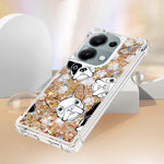 For Xiaomi Redmi Note 13 Pro 4G / Poco M6 Pro 4G TPU Case with Quicksand and Pattern Printed