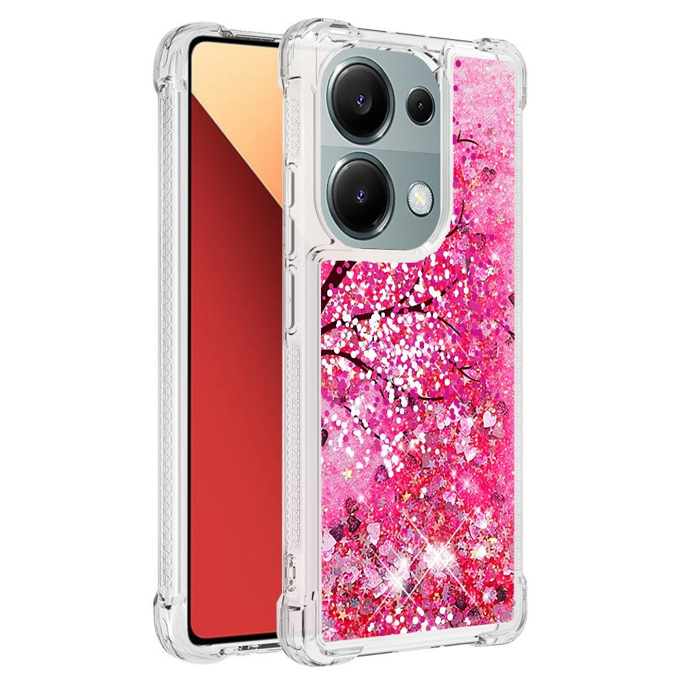 For Xiaomi Redmi Note 13 Pro 4G / Poco M6 Pro 4G TPU Case with Quicksand and Pattern Printed