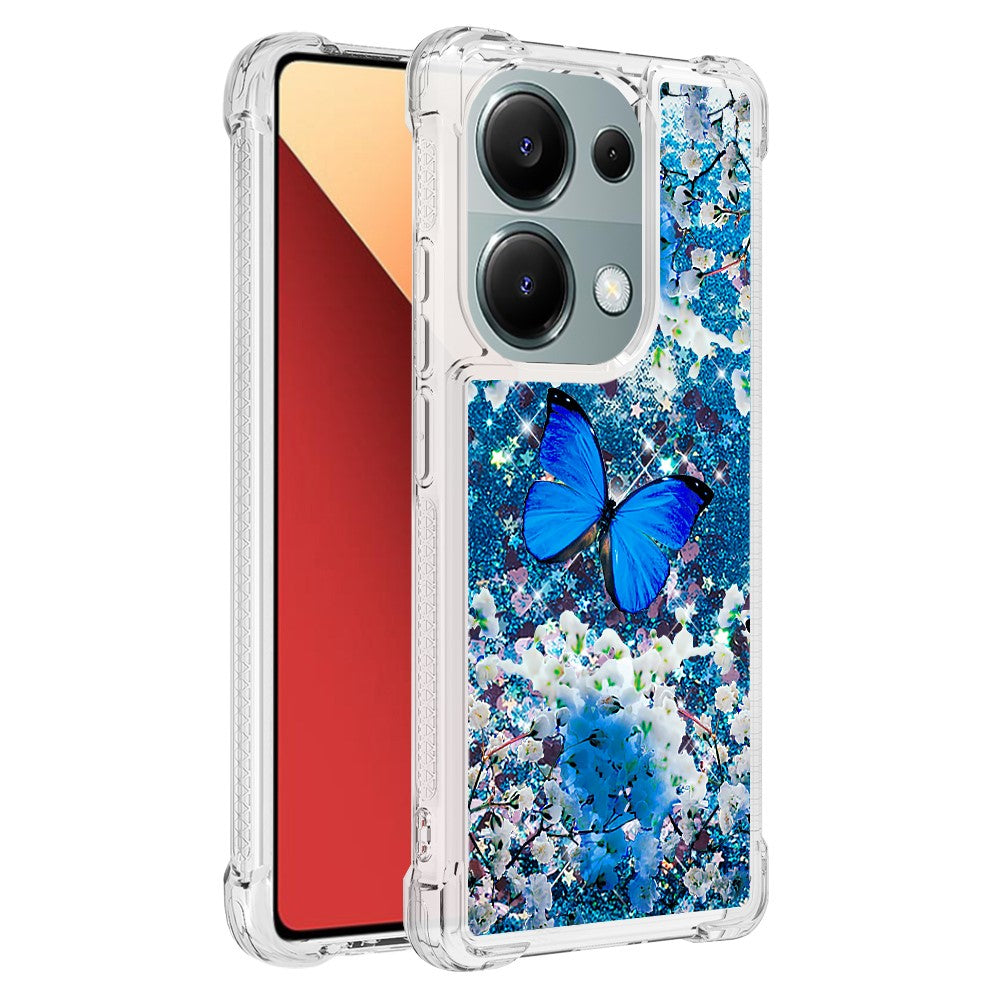 For Xiaomi Redmi Note 13 Pro 4G / Poco M6 Pro 4G TPU Case with Quicksand and Pattern Printed