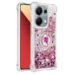 For Xiaomi Redmi Note 13 Pro 4G / Poco M6 Pro 4G TPU Case with Kickstand Quicksand Shockproof Cover