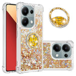 For Xiaomi Redmi Note 13 Pro 4G / Poco M6 Pro 4G TPU Case with Kickstand Quicksand Shockproof Cover