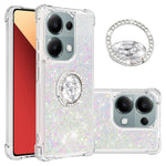 For Xiaomi Redmi Note 13 Pro 4G / Poco M6 Pro 4G TPU Case with Kickstand Quicksand Shockproof Cover