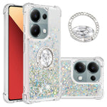 For Xiaomi Redmi Note 13 Pro 4G / Poco M6 Pro 4G TPU Case with Kickstand Quicksand Shockproof Cover