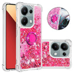 For Xiaomi Redmi Note 13 Pro 4G / Poco M6 Pro 4G TPU Case with Kickstand Quicksand Shockproof Cover