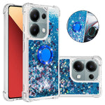 For Xiaomi Redmi Note 13 Pro 4G / Poco M6 Pro 4G TPU Case with Kickstand Quicksand Shockproof Cover
