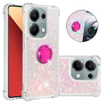 For Xiaomi Redmi Note 13 Pro 4G / Poco M6 Pro 4G TPU Case with Kickstand Quicksand Shockproof Cover