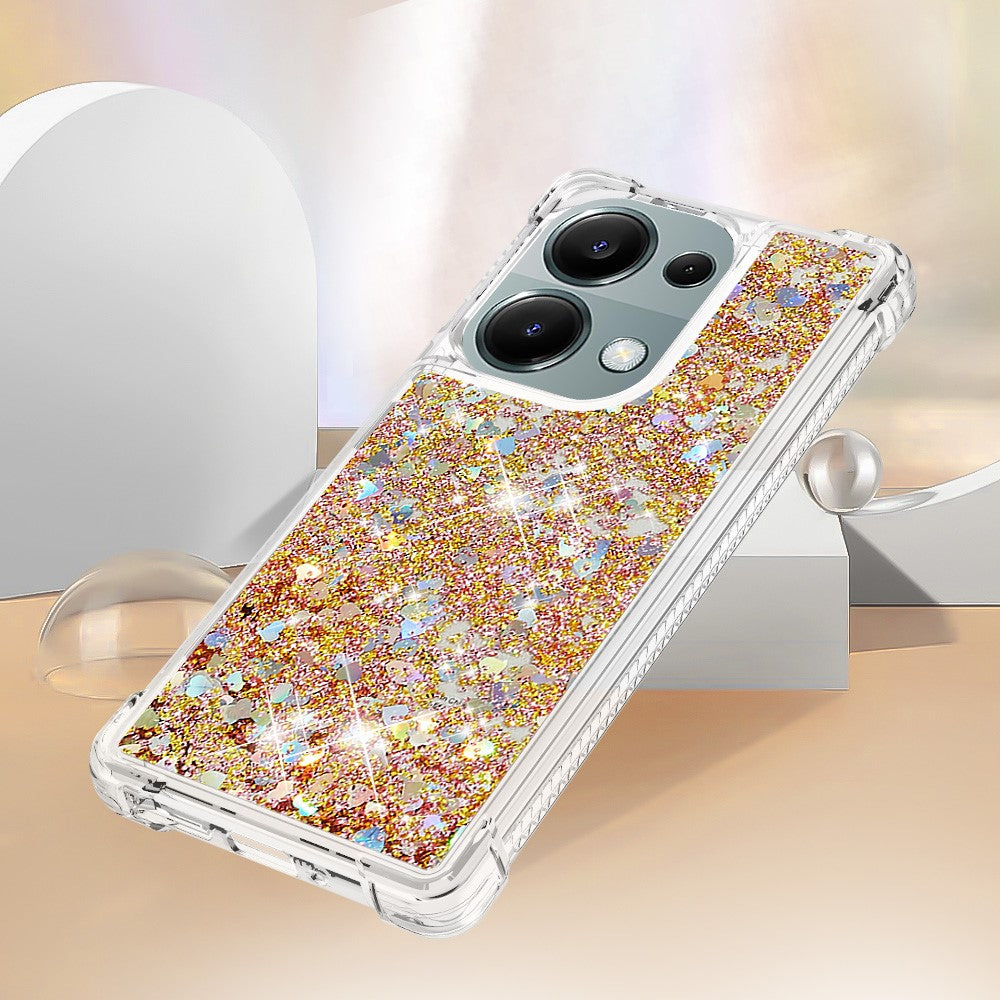For Xiaomi Redmi Note 13 Pro 4G / Poco M6 Pro 4G TPU Case Glitter Quicksand Shockproof Phone Back Cover