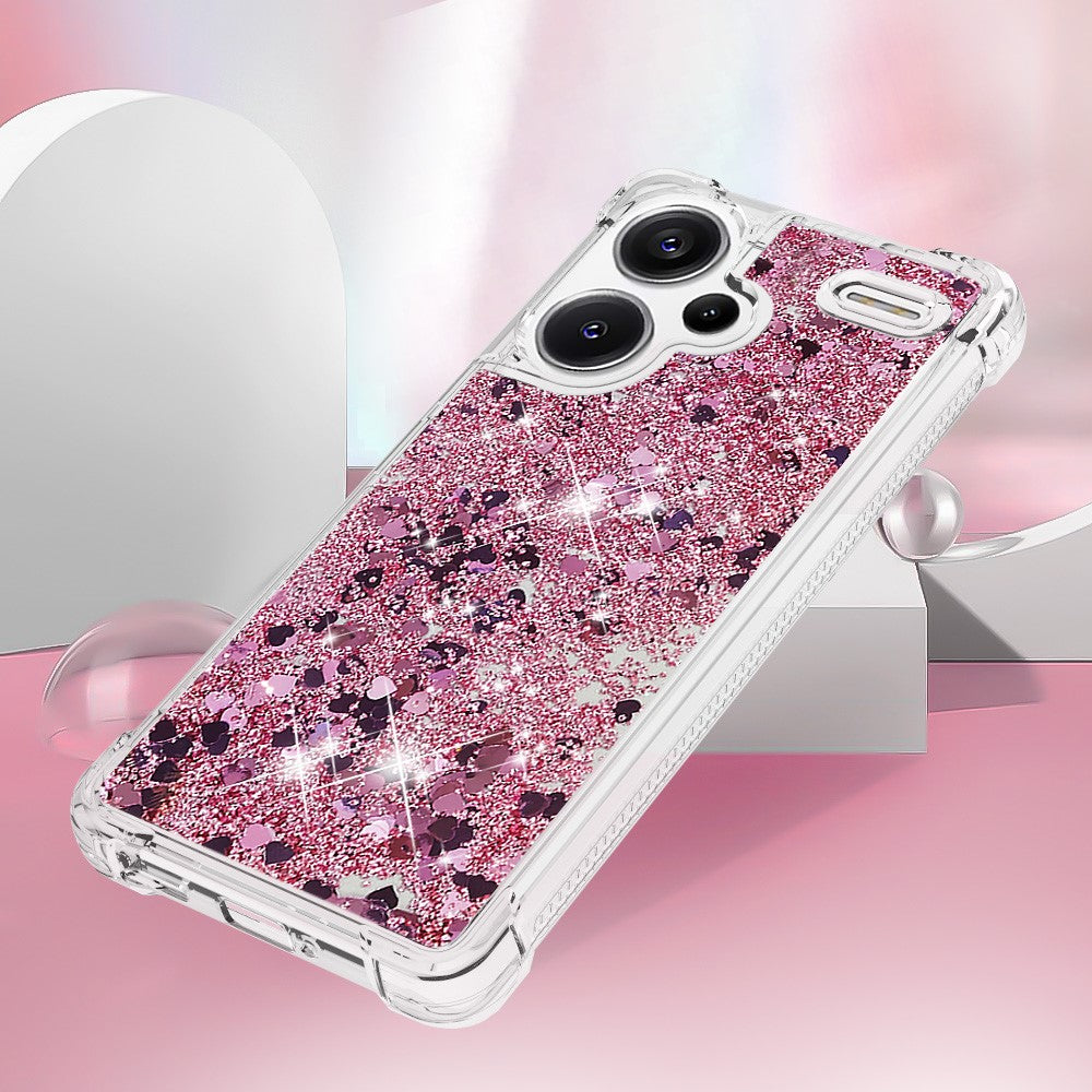 For Xiaomi Redmi Note 13 Pro+ 5G TPU Case Glitter Quicksand Shockproof Phone Back Cover