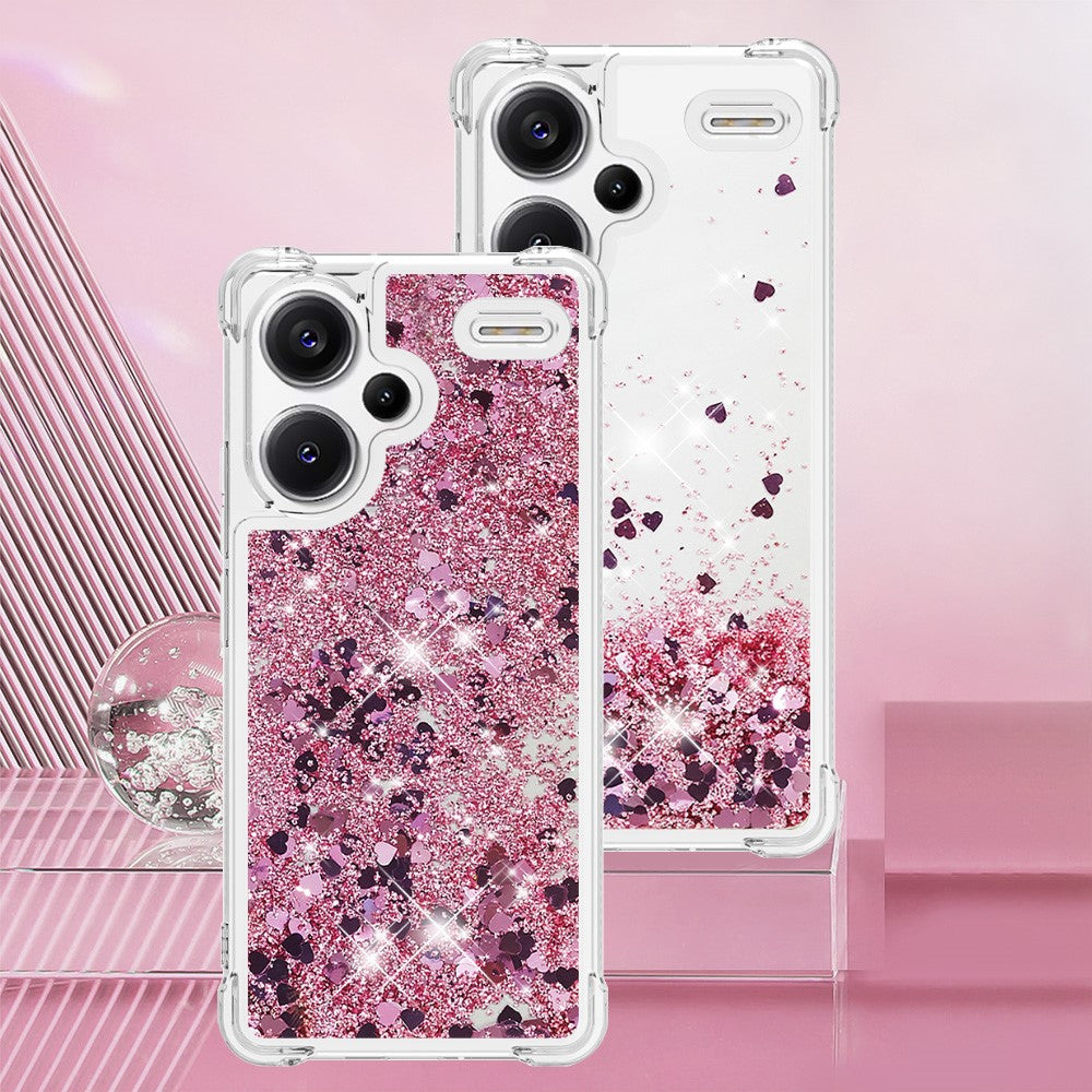 For Xiaomi Redmi Note 13 Pro+ 5G TPU Case Glitter Quicksand Shockproof Phone Back Cover