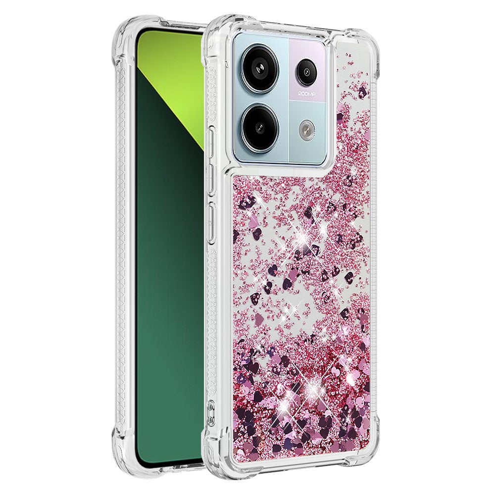 Xiaomi Redmi Note 13 Pro 5G / Poco X6 5G TPU-skal Glitter Quicksand Stötsäkert mobilbaksida