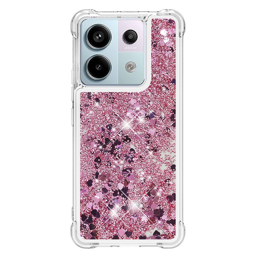 For Xiaomi Redmi Note 13 Pro 5G / Poco X6 5G TPU Case Glitter Quicksand Shockproof Phone Back Cover