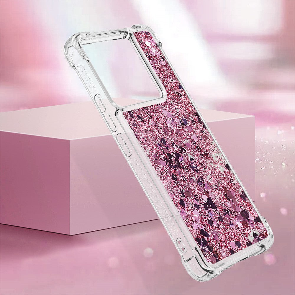 For Xiaomi Redmi Note 13 Pro 5G / Poco X6 5G TPU Case Glitter Quicksand Shockproof Phone Back Cover