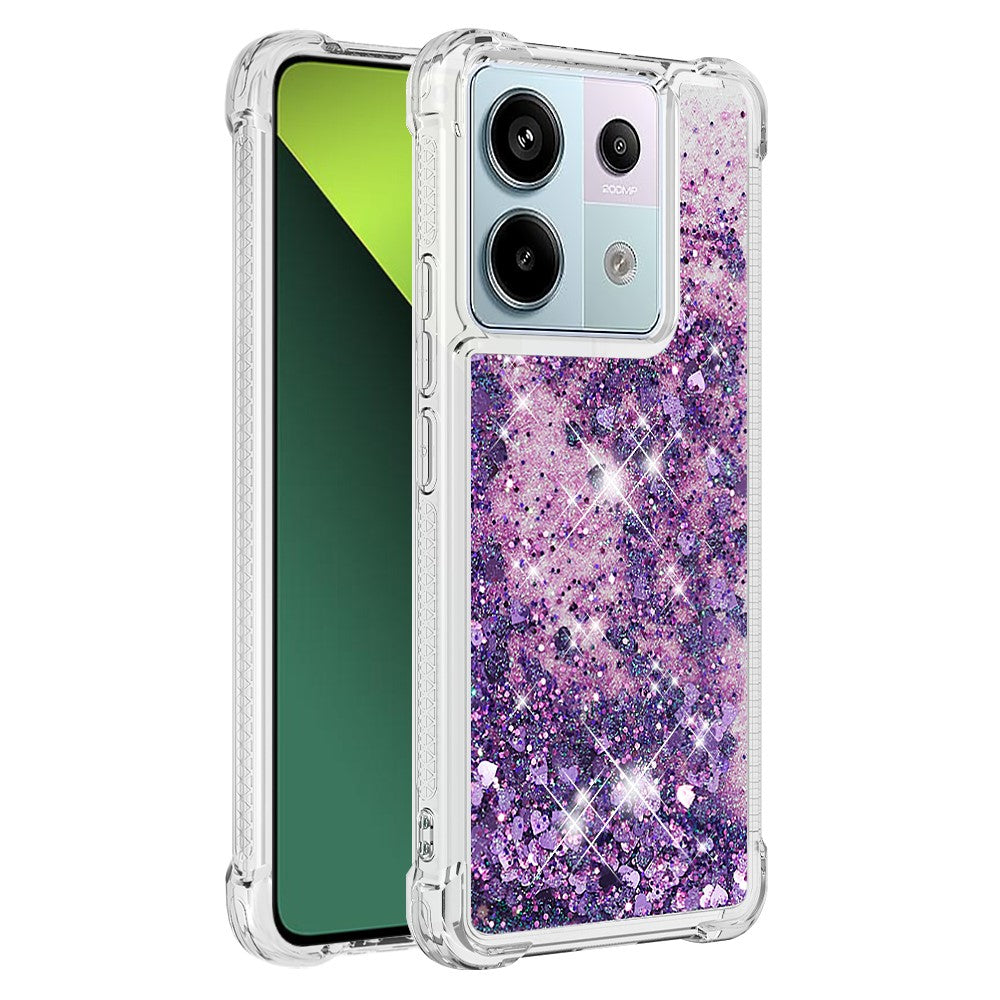 Xiaomi Redmi Note 13 Pro 5G / Poco X6 5G TPU-skal Glitter Quicksand Stötsäkert mobilbaksida