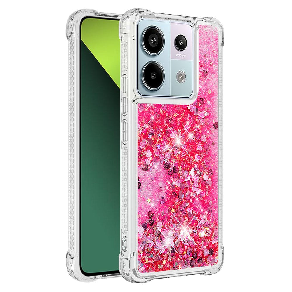 For Xiaomi Redmi Note 13 Pro 5G / Poco X6 5G TPU Case Glitter Quicksand Shockproof Phone Back Cover