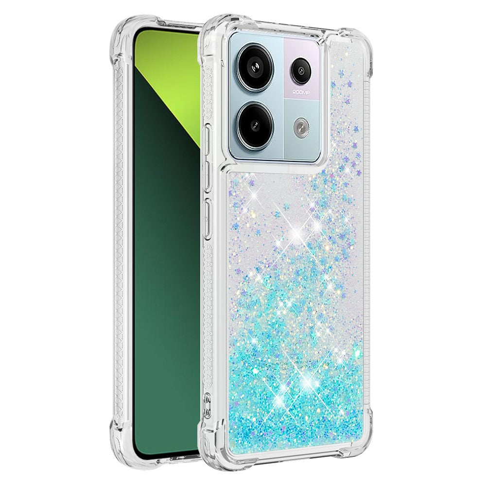 For Xiaomi Redmi Note 13 Pro 5G / Poco X6 5G TPU Case Glitter Quicksand Shockproof Phone Back Cover