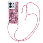 For Xiaomi Redmi Note 13 Pro 5G / Poco X6 5G TPU Case Quicksand Design Phone Cover with Lanyard