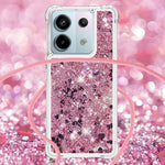 For Xiaomi Redmi Note 13 Pro 5G / Poco X6 5G TPU Case Quicksand Design Phone Cover with Lanyard