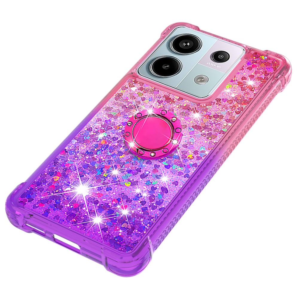 Xiaomi Redmi Note 13 Pro 5G / Poco X6 5G TPU-skal med stativ Gradient Quicksand Stötsäkert skal