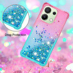 For Xiaomi Redmi Note 13 4G TPU Case Gradient Quicksand Phone Back Cover