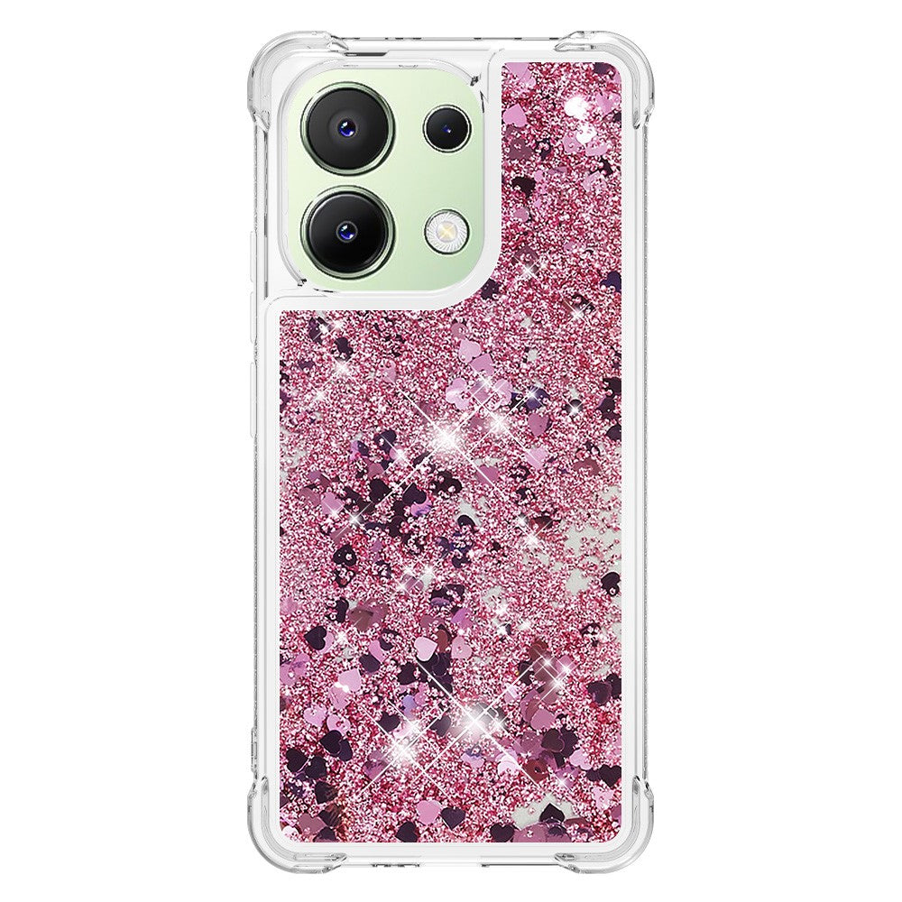 For Xiaomi Redmi Note 13 4G TPU Case Glitter Quicksand Shockproof Phone Back Cover