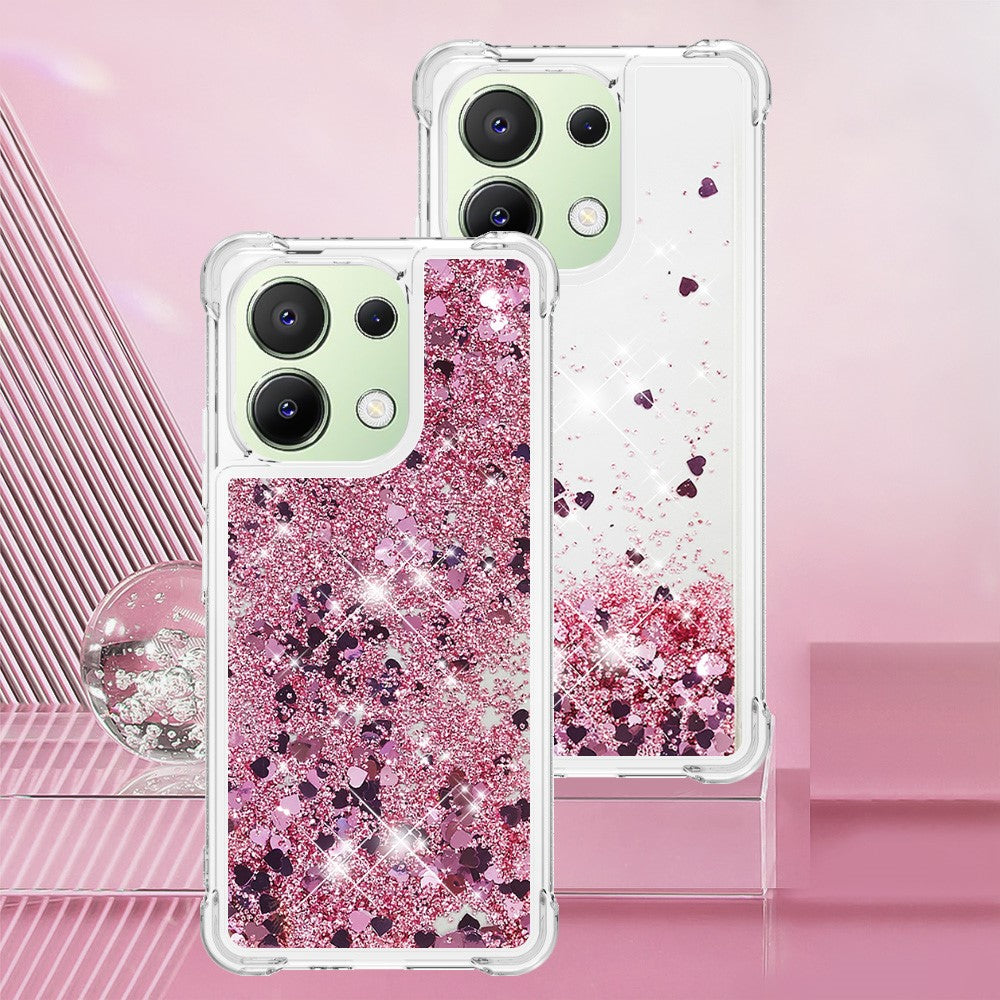 For Xiaomi Redmi Note 13 4G TPU Case Glitter Quicksand Shockproof Phone Back Cover