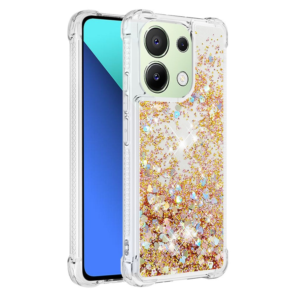 For Xiaomi Redmi Note 13 4G TPU Case Glitter Quicksand Shockproof Phone Back Cover
