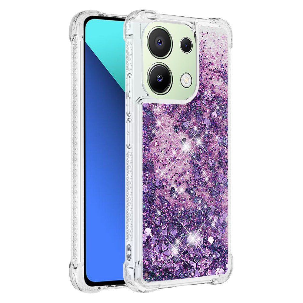 For Xiaomi Redmi Note 13 4G TPU Case Glitter Quicksand Shockproof Phone Back Cover