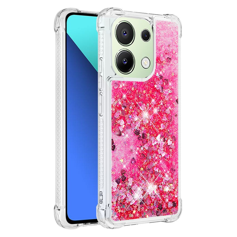 For Xiaomi Redmi Note 13 4G TPU Case Glitter Quicksand Shockproof Phone Back Cover