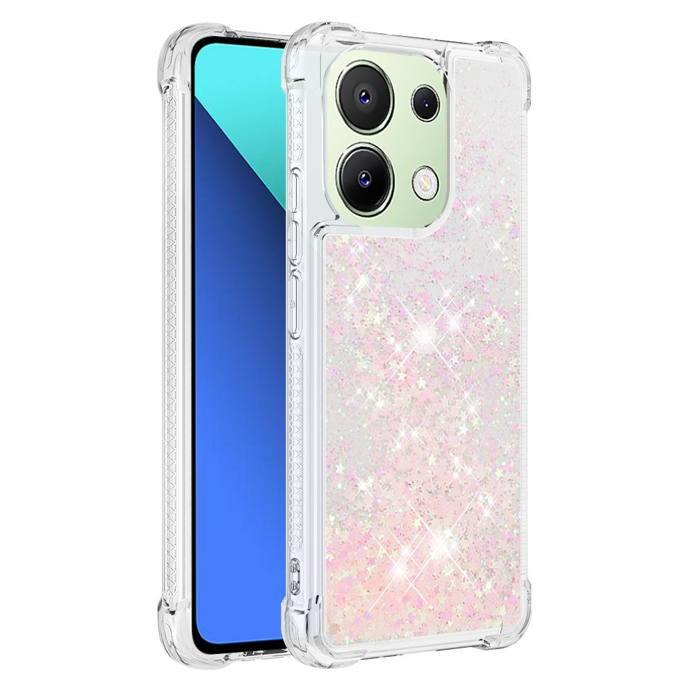 For Xiaomi Redmi Note 13 4G TPU Case Glitter Quicksand Shockproof Phone Back Cover