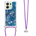 For Xiaomi Redmi Note 13 4G TPU Case Quicksand Design Phone Cover with Lanyard