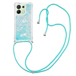 For Xiaomi Redmi Note 13 4G TPU Case Quicksand Design Phone Cover with Lanyard