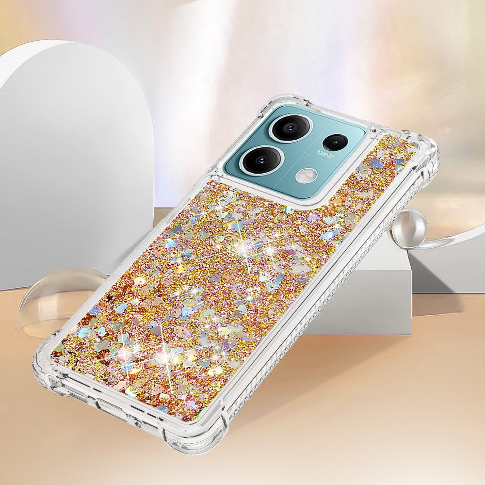 For Xiaomi Redmi Note 13 5G TPU Case Glitter Quicksand Shockproof Phone Back Cover