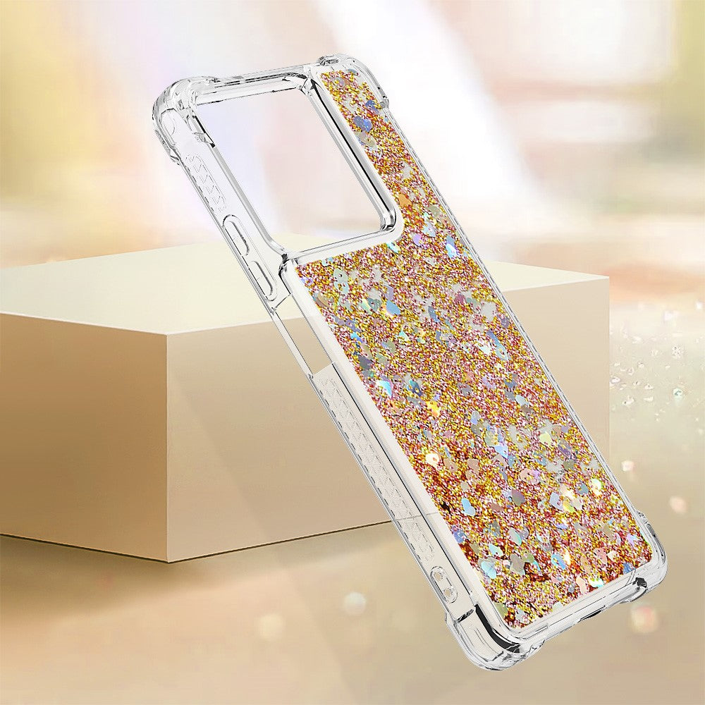 For Xiaomi Redmi Note 13 5G TPU Case Glitter Quicksand Shockproof Phone Back Cover