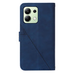 For Xiaomi Redmi Note 13 4G Leather Case with Shoulder Strap Wallet Stand Phone Cover