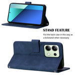 For Xiaomi Redmi Note 13 4G Leather Case with Shoulder Strap Wallet Stand Phone Cover
